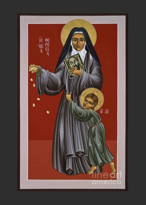 St. Therese Of Lisieux Greeting Card featuring the painting St. Therese of Lisieux Doctor of the Church 043 by William Hart McNichols