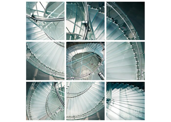 Stairs Greeting Card featuring the photograph Staircase jigsaw by Delphimages Photo Creations