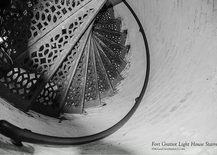 Usa Greeting Card featuring the photograph Stairs at the Fort Gratiot Light House by LeeAnn McLaneGoetz McLaneGoetzStudioLLCcom
