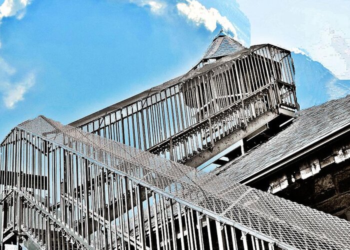 Stairs Greeting Card featuring the photograph Stairs to the Lookout by Janette Boyd