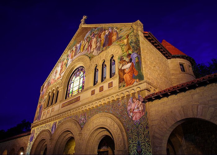 California Greeting Card featuring the photograph Stanford University Memorial Church by Scott McGuire