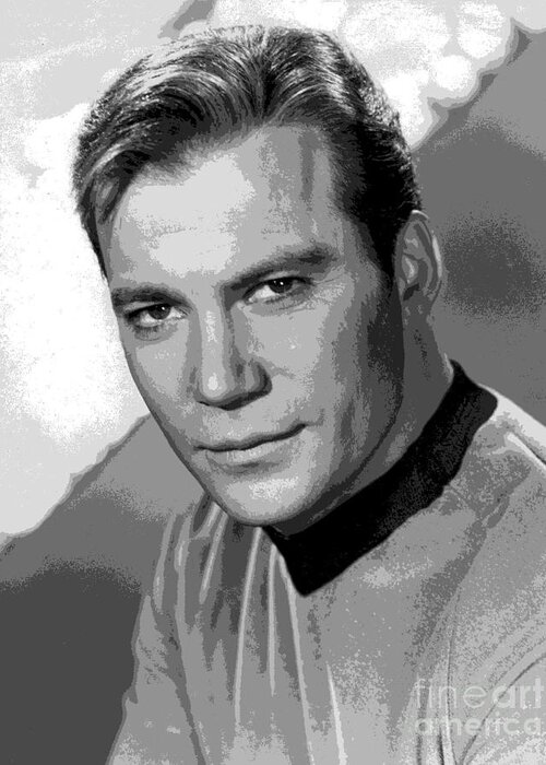 Star Greeting Card featuring the photograph Star Trek William Shatner pre 1970 by Vintage Collectables