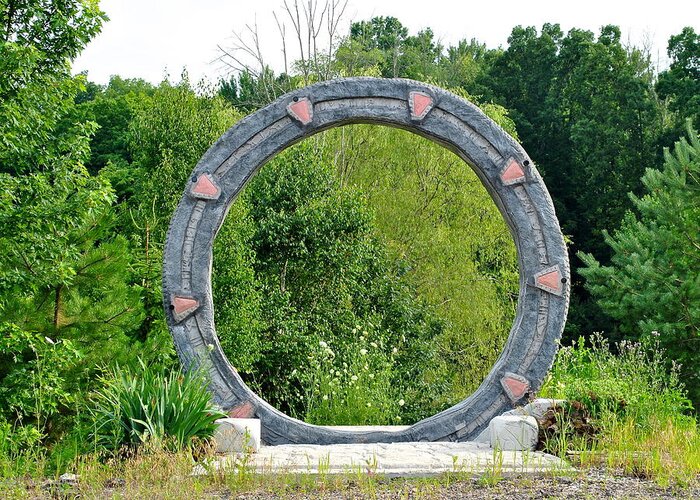 Stargate Greeting Card featuring the photograph Stargate SG1 by Frozen in Time Fine Art Photography