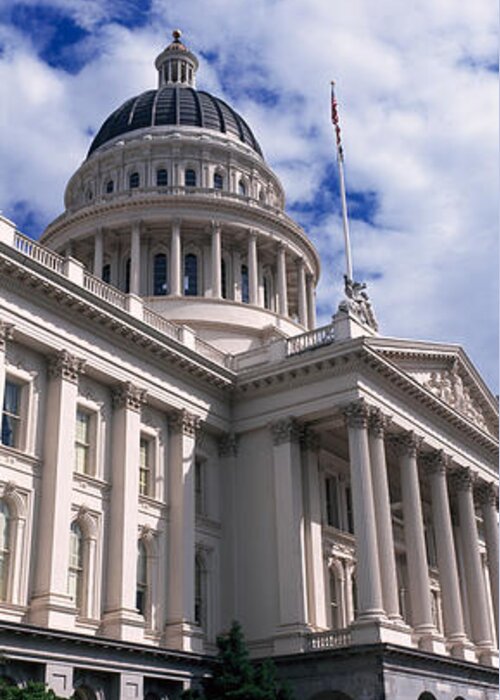 Photography Greeting Card featuring the photograph State Capital Sacramento Ca Usa by Panoramic Images