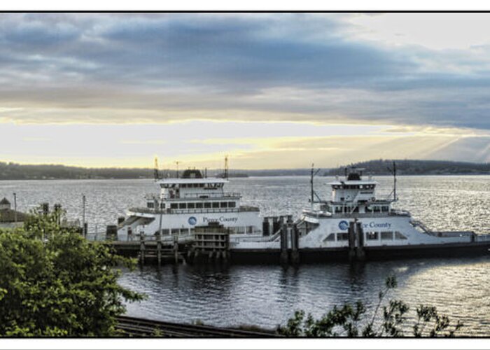 Ferry Greeting Card featuring the photograph Steilacoom Ferry by Ron Roberts