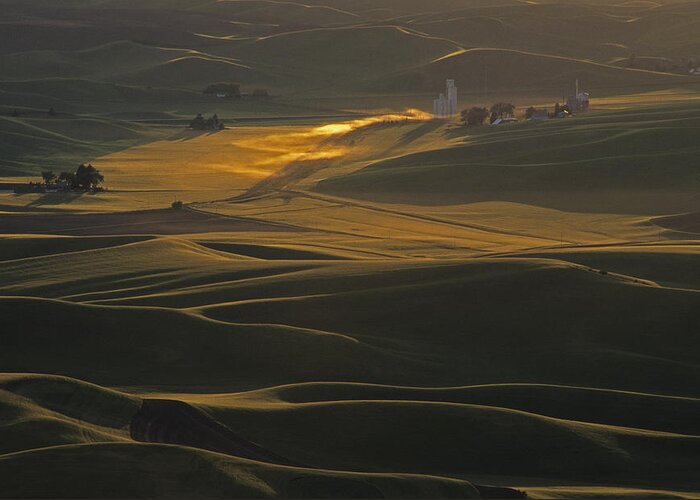 Steptoe Butte Greeting Card featuring the photograph Steptoe Butte Sunset by Doug Davidson