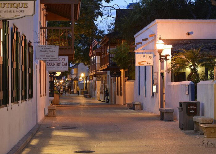 St. George Street Greeting Card featuring the photograph St.George Street by Jody Lane