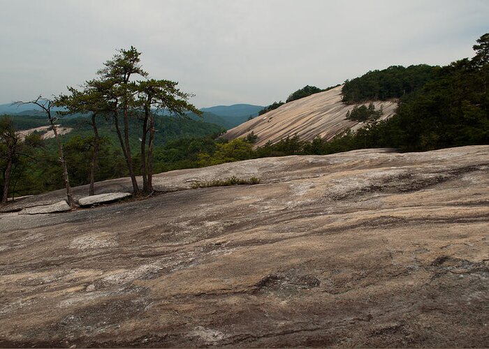 Stone Mountain Greeting Card featuring the photograph Stone Mountain State Park North Carolina 01 by Bruce Gourley