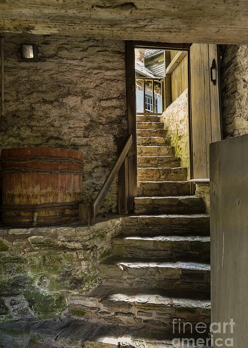 Learning Greeting Card featuring the photograph Stone Stairs by John Greim