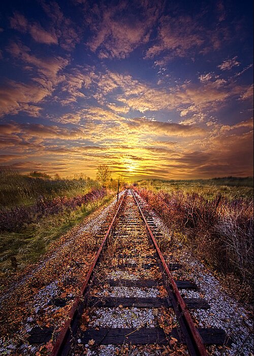Railway Greeting Card featuring the photograph Stories to be Told by Phil Koch