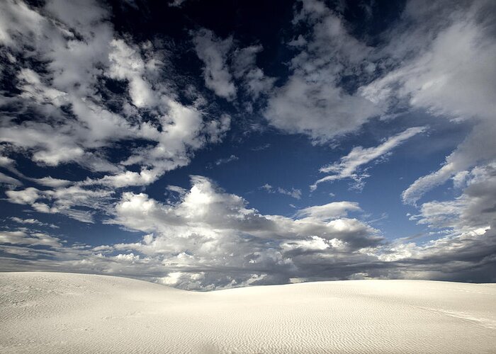 White Sands Greeting Card featuring the photograph Storm Ahead by Diana Powell