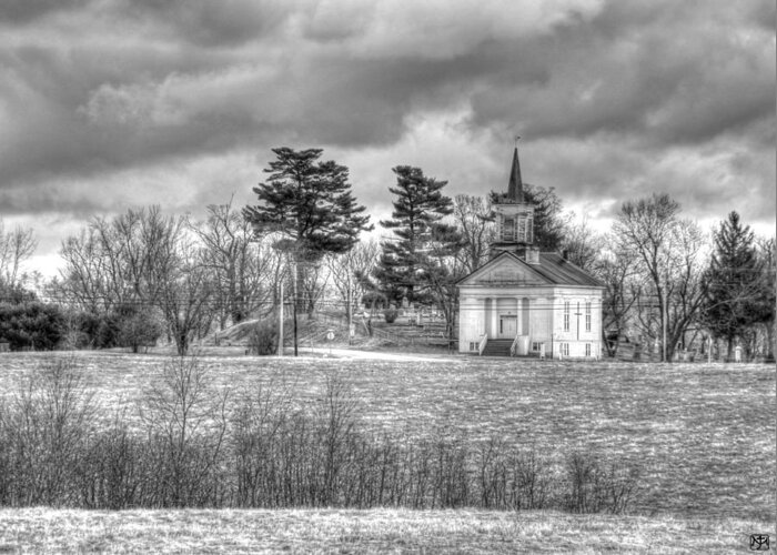 Church Greeting Card featuring the photograph Storm Church by John Meader