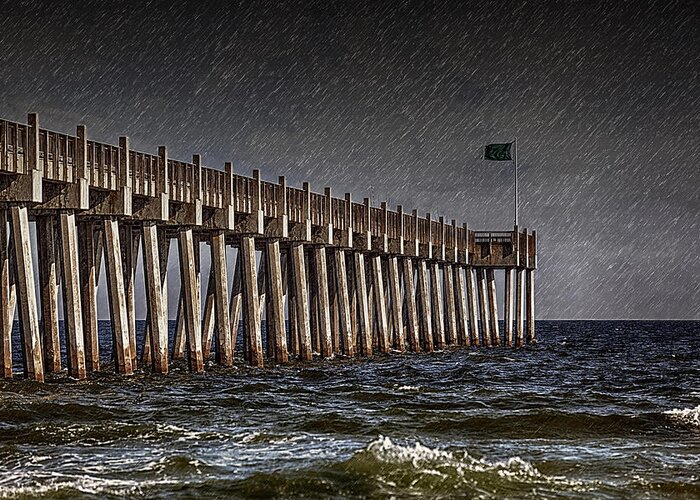 Sea Greeting Card featuring the photograph Stormscape by Sennie Pierson
