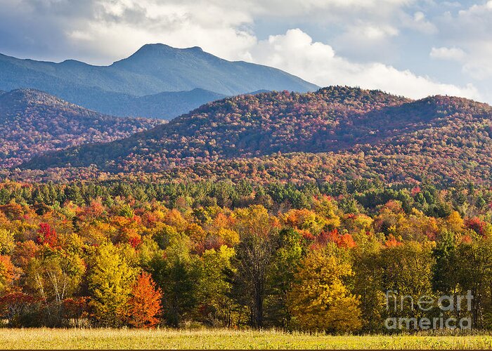 Fall Greeting Card featuring the photograph Stormy Mount Mansfield by Alan L Graham