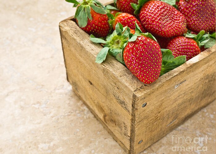 Strawberry Greeting Card featuring the photograph Strawberries by Edward Fielding