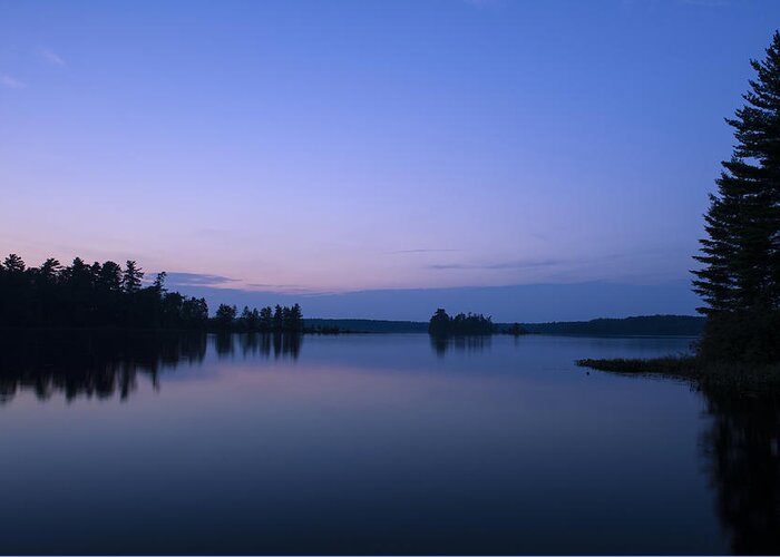 Blue Hour Greeting Card featuring the photograph Summer Camp by Dan Hefle