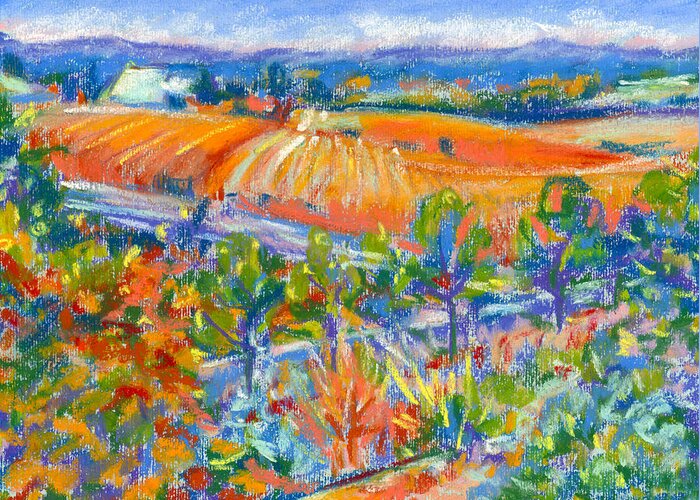 Contemporary Painting Greeting Card featuring the painting Oregon Inspirations III by Tanya Filichkin