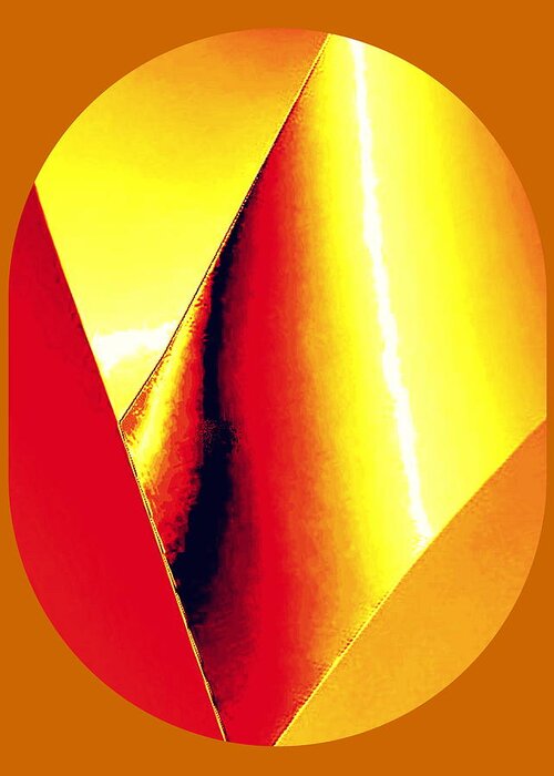 Yellow Greeting Card featuring the digital art Sun Spot by Mary Russell