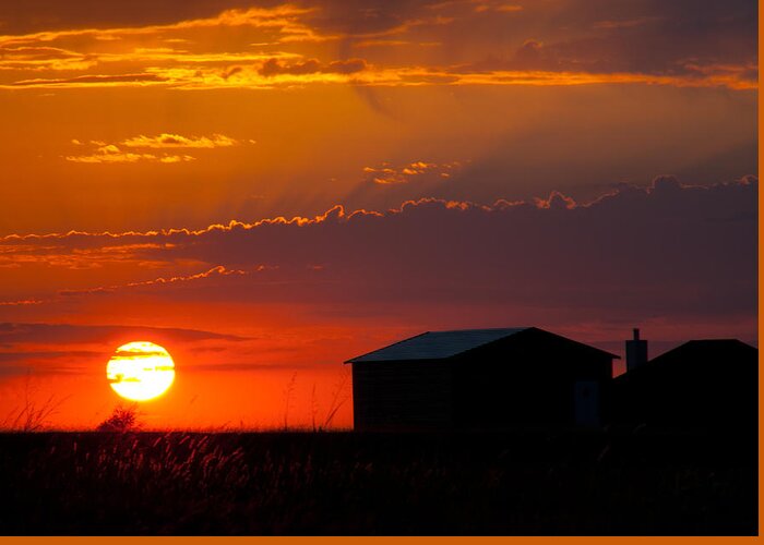 Sunset Greeting Card featuring the photograph Sundown by Mark Alder