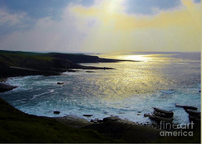 Water Greeting Card featuring the photograph Sunlight on the Bay by Marcia Breznay