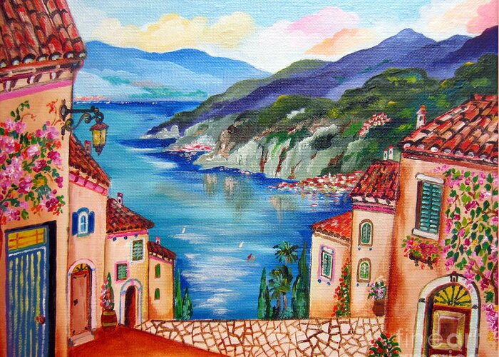Sunny Day On The Lake Of Como In Italy Greeting Card for Sale by ...