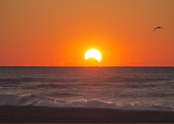 Sunrise Greeting Card featuring the photograph Sunrise Eclipse by Phil Mancuso