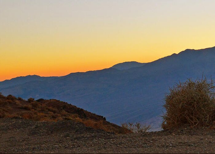  Greeting Card featuring the photograph Sunset - Death Valley by Dana Sohr