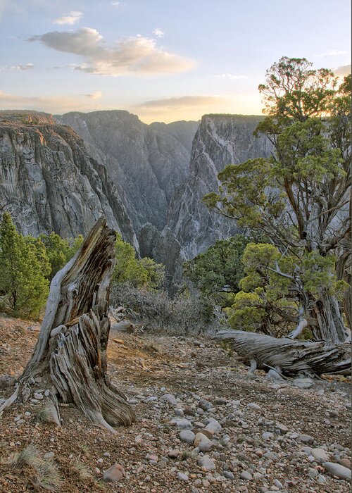 Eric Rundle Greeting Card featuring the photograph Sunset at Black Canyon by Eric Rundle
