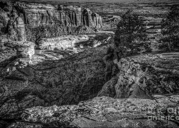 Colorado National Monument Greeting Card featuring the photograph Sunset Colo Nat Mon by David Waldrop