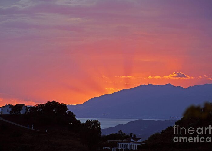 Spain Greeting Card featuring the photograph Sunset in Andalucia by Rod Jones