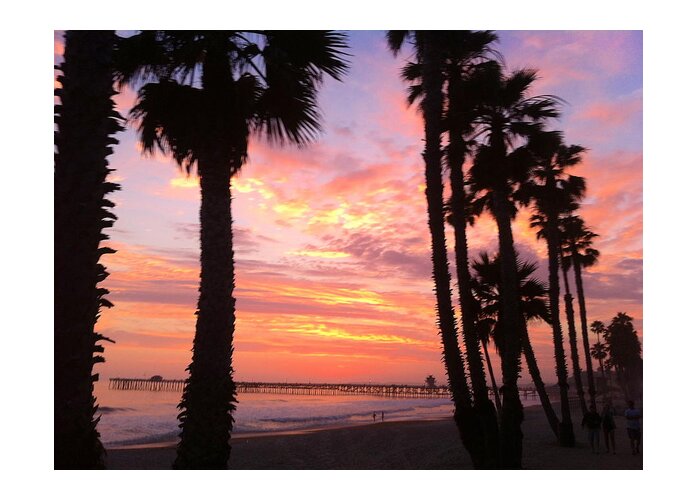 Sunsetinsanclementeprint Greeting Card featuring the photograph Sunset In San Clemente by Paul Carter