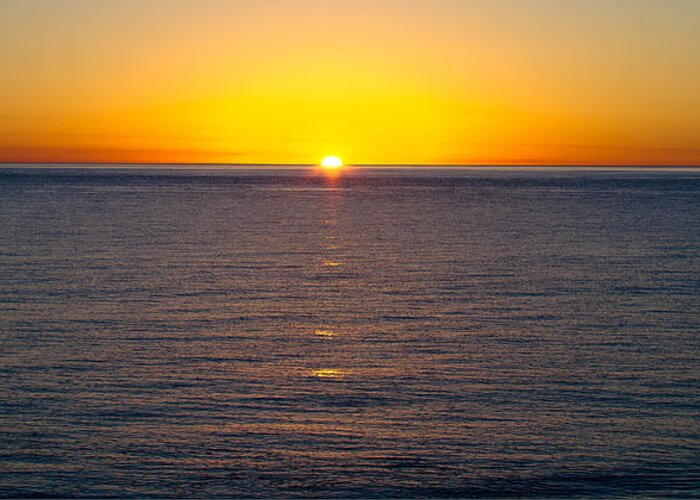  Greeting Card featuring the photograph Sunset over Baja by Atom Crawford