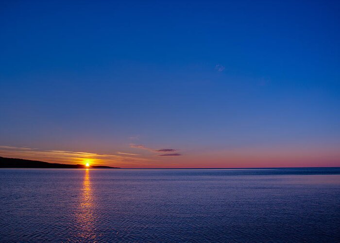 Lake Superior Greeting Card featuring the photograph Superior Sunrise by Adam Mateo Fierro