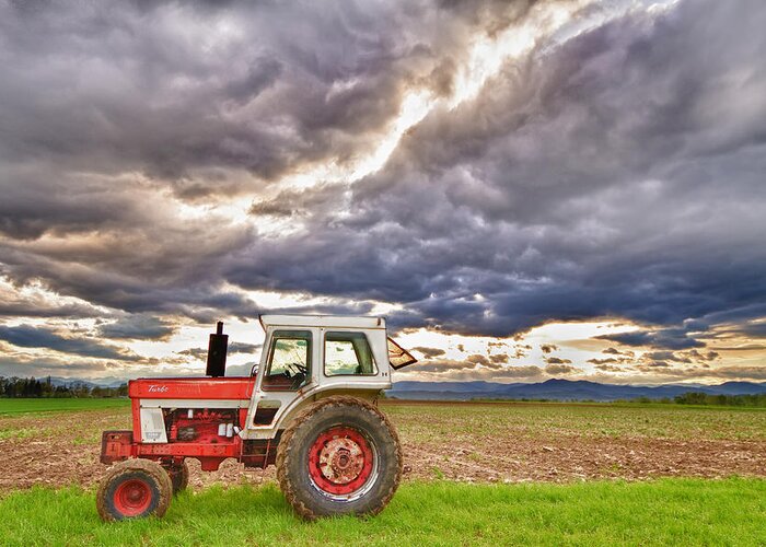 Farming Greeting Card featuring the photograph Superman Skies by James BO Insogna