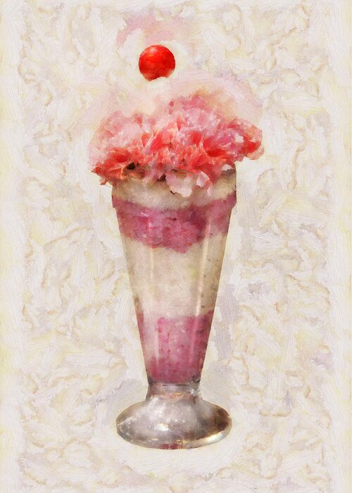 Ice Cream Greeting Card featuring the photograph Sweet - Ice Cream - Ice Cream Float by Mike Savad