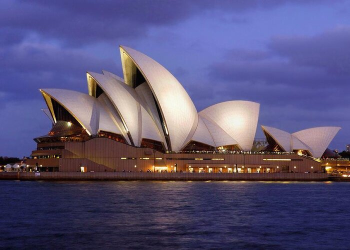 Cityscape Greeting Card featuring the photograph Sydney Opera House, Australia by Science Photo Library