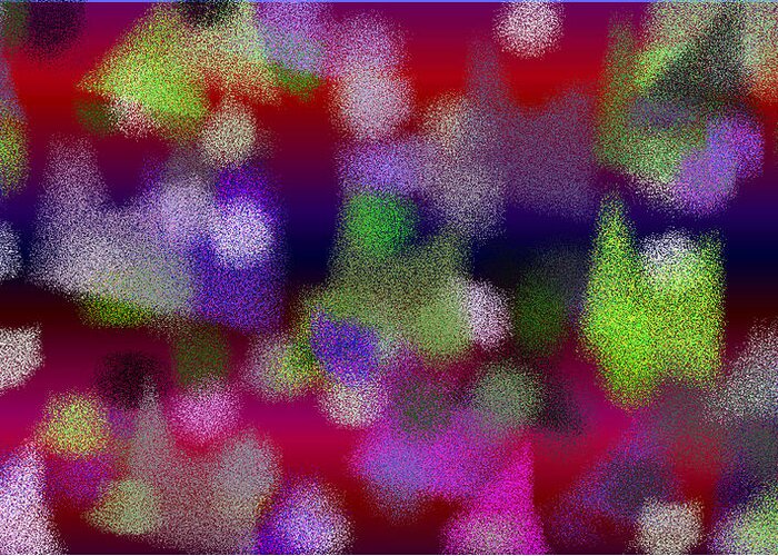 Abstract Greeting Card featuring the digital art T.1.160.10.16x9.9102x5120 by Gareth Lewis