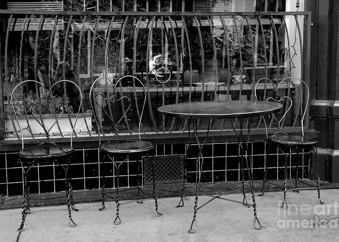 Photography Greeting Card featuring the photograph Table for Three by Vicki Pelham