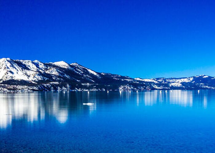 Lake Greeting Card featuring the photograph Tahoe Reflection by Mike Lee