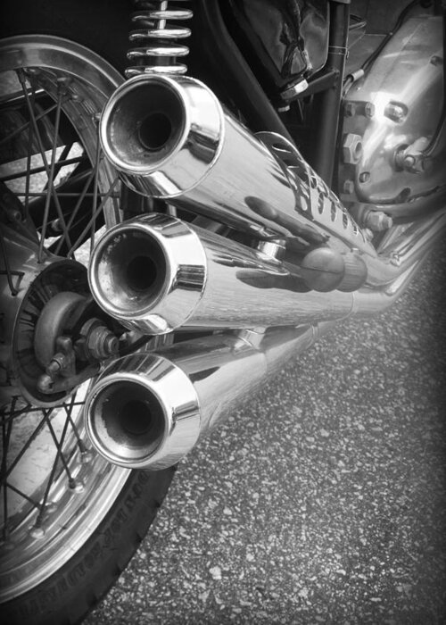 Kelly Hazel Greeting Card featuring the photograph Tail Pipes II by Kelly Hazel