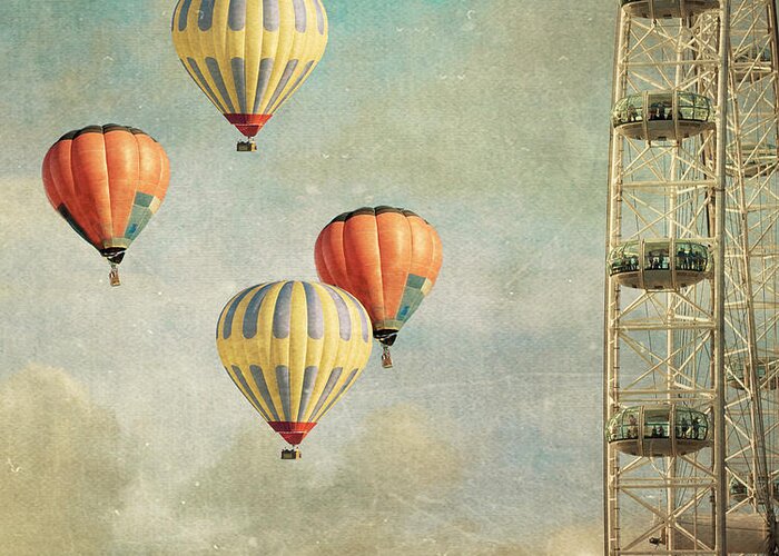 Balloons Greeting Card featuring the photograph Tales 485 by Violet Gray
