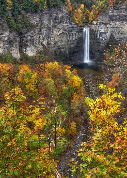 Taughannock Falls Greeting Card featuring the photograph Taughannock Fall 2 by Mark Papke