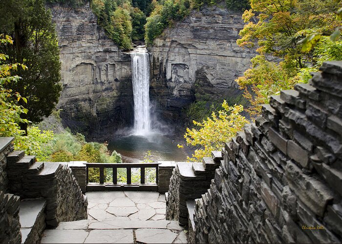 Taughannock Falls Greeting Card featuring the photograph Taughannock Falls Overlook by Christina Rollo