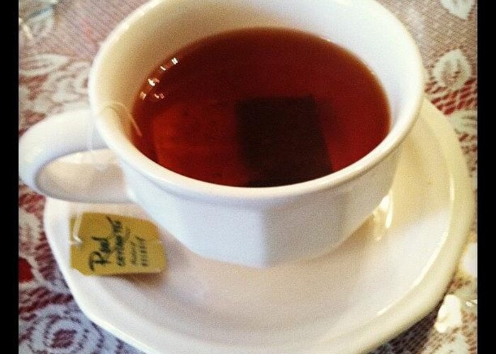 Tea Greeting Card featuring the photograph Tea Time by Alyssa Adams