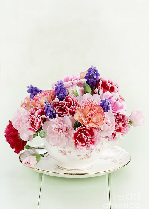 Dainty Greeting Card featuring the photograph Tea Time by Stephanie Frey