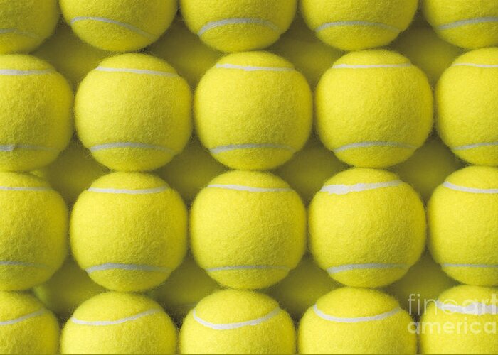 Tennis Ball Greeting Card featuring the photograph Tennis Balls by Jim Corwin