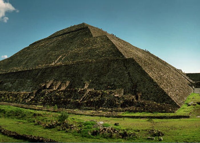 Photography Greeting Card featuring the photograph Teotihuacan Pyramids Archaeological by Panoramic Images