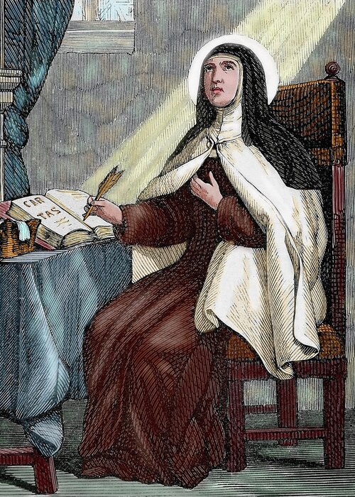 16th Century Greeting Card featuring the photograph Teresa Of Avila (1515-1582 by Prisma Archivo