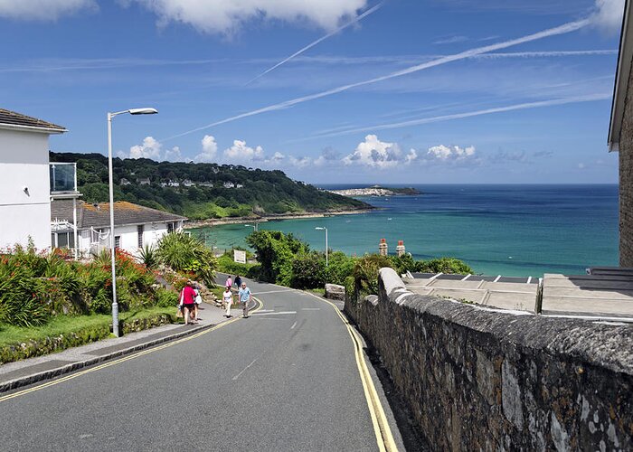 Britain Greeting Card featuring the photograph The Approach to the Beach - Carbis Bay by Rod Johnson
