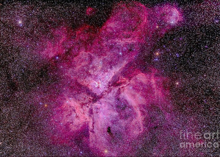 Carina Nebula Greeting Card featuring the photograph The Carina Nebula In The Southern Sky by Alan Dyer